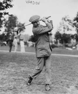 Description 1800s photo Vardon Mr. Vardon swinging golf club.