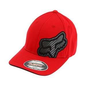  Fox Racing Kids Carbonation Flexfit Hat Red One Size 