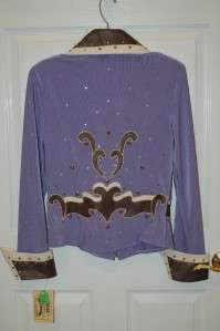 1849 Ranchwear Western Showmanship Show Jacket #7110 Lavender w/Brown 
