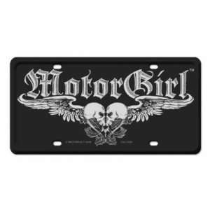  Hollywood Motor Girl Heart Metal License Plate Sign: Home 