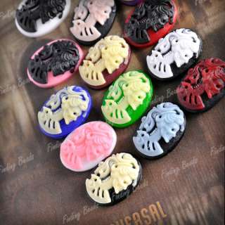   Resin Cabochons Assorted Vintage Style Cameo 18x13 RB0619 14  