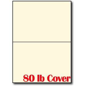 5 x 7 Greeting Cards, 80lb Cream   100 Greeting Cards 