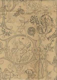 EXCEPTIONAL MONOGRAMS PATTERN SHEET 1900  50 MONOGRAMS  