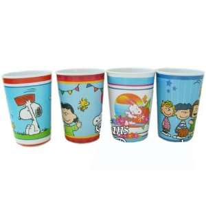   : Peanuts Snoopy Cups   Snoopy & Friends 4 pcs cup set: Toys & Games