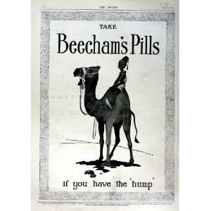  1916 ADVERTISMENT BEECHAMS PILLS CAMEL MEDICINE BOY