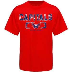  Old Time Hockey Washington Capitals Trailer T Shirt   Red 