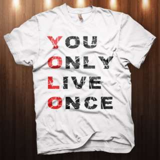 New YOLO You Only Live Once Y.O.L.O YMCMB OVO Take Care T Shirt DRAKE 