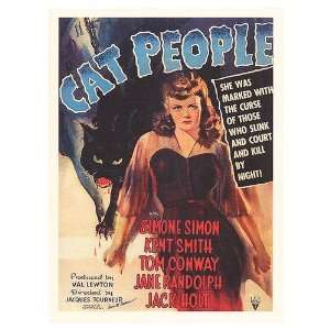  Cat People Movie Poster, 11 x 15.5 (1942)