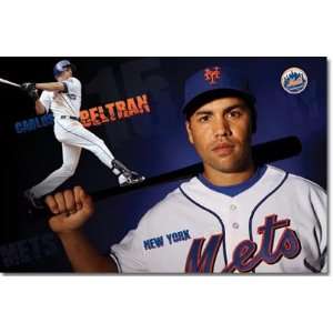  Carlos Beltran Poster, of the NY Mets MLB Team Sports 