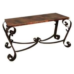  Artisan Mallorca Copper Console Table: Home & Kitchen