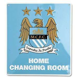  Man City Changing Room Sign (22cm x 25cm): Sports 