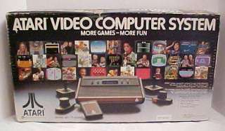 ATARI 2600A 4 SWITCH SYSTEM 1980 COMPLETE IN BOX WITH GAME SER 