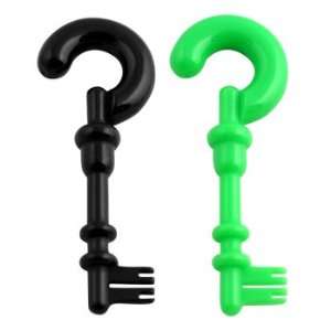  Green Acrylic Key Tapers  8g (3.2mm)   Sold as a Pair 