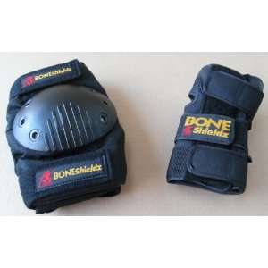  Bone Shieldz Adult Knee and Wrist Guard Combo Pack 