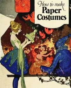 Vintage how to make fancy paper costumes booklet on cd free UK postage 