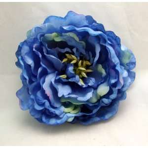  Light Blue Peony Hair Flower Clip and Pin: Beauty