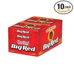 Wrigleys Big Red, 15 Count (Pack of 10): Grocery & Gourmet Food