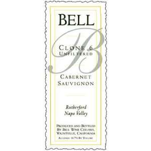  Bell Wine Cellars Cabernet Sauvignon Clone 6 Unfiltered 
