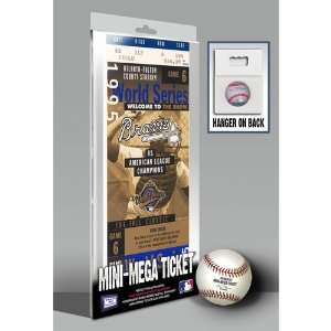   1995 World Series Mini Mega Ticket   Atlanta Braves