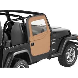   Soft Upper Doors for Supertop Wrangler 88 95 Black Denim: Automotive