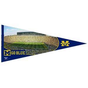 NCAA Michigan Wolverines Premium Quality Pennant 17 by 40 inch:  