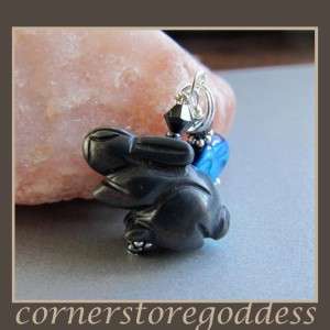 Hematite Bunny Year of the Rabbit Charm  