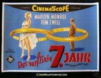 SEVEN YEAR ITCH * GERMAN MOVIE POSTER MARILYN MONROE  
