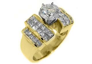 CARAT WOMENS DIAMOND ENGAGEMENT RING ROUND PRINCESS CUT INVISIBLE 