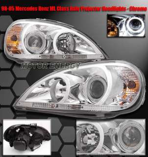 2005 mercedes benz w163 ml class halo projector headlights chrome