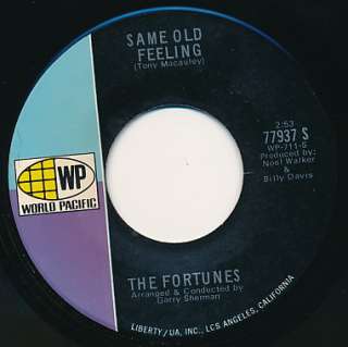The FORTUNES Lifetime Of Love 45 rpm  