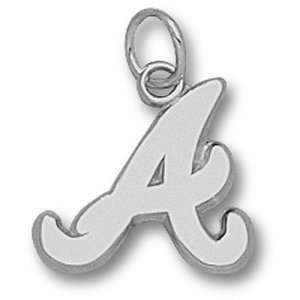 Atlanta Braves MLB A 1/2 Pendant (Silver)