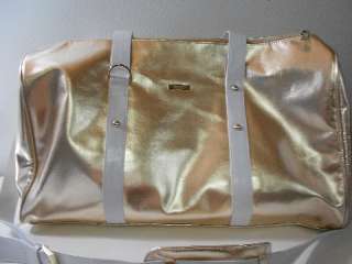 Versace Weekender Bag Large Duffle Travel Luggage Gold NEW  