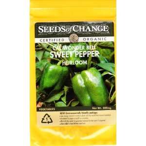  USDA ORGANIC   CAL Wonder Bell Sweet Pepper   Heirloom 
