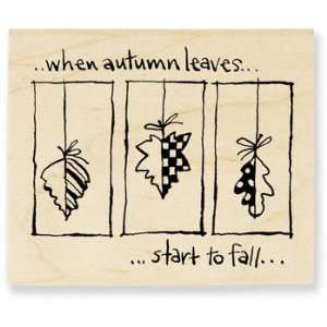  Leaves Fall Window   Rubber Stamps Arts, Crafts & Sewing