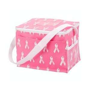  COOLER A131    Cancer Ribbon Insulated 6 can cooler/ lunch 