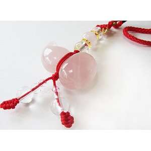  Chinese Hu Lu Hand Carve Pink Jade Lucky Charm: Everything 