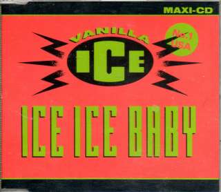 Vanilla Ice   Ice Ice Baby   3 Track Maxi CD 1990   (Club Mix)  