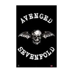  AVENGED SEVENFOLD Skull Bat Wings Music Poster