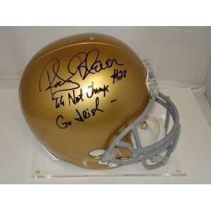 Rocky Bleier Signed Helmet   Notre Dame FS Go Irish JSA   Autographed 