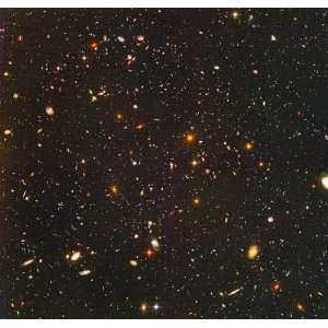 : Hubble Space Telescope Astronomy Poster Print   Most Distant Galaxy 