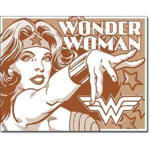 Wonder Women   Duotone Metal Tin Sign 16w X 12.5h