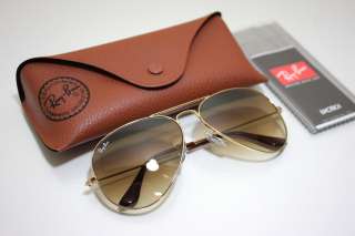 Rayban RB3025 001/51 Arista Brown Gradient Sunglasses size 58mm Brand 