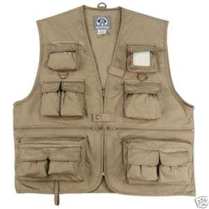 KIDS KHAKI UNCLE MILTYS TRAVEL VEST SMALL   XLARGE  