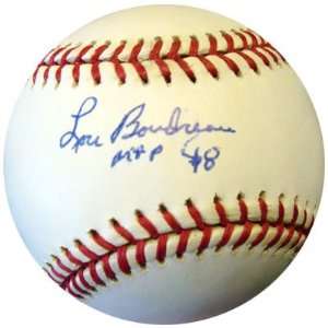  Lou Boudreau Autographed AL Baseball MVP PSA/DNA: Sports 
