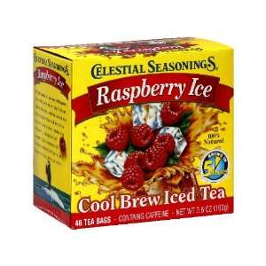 Celestial Seasonings Raspberry Iced Black, 40 Bag (Pack of 6)