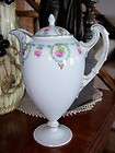 BEAUTIFUL PORCELAIN PRUSSIA PEDESTAL COFFEE POT   UNIQUE   NO DAMAGE