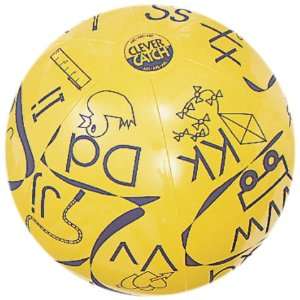 American Educational SR 1401 Vinyl Clever Catch ABC Ball, 24 Diameter 