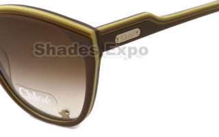 NEW CHLOE SUNGLASSES CL 2181 BROWN C02 CL2181 WAYFARER  