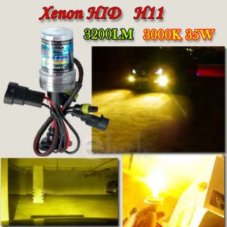 2X HID Xenon Car HeadLight Bulb Lamp H11 3000K 35W 3200  