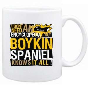  New   My Boykin Spaniel Knows It All !!!  Mug Dog 
